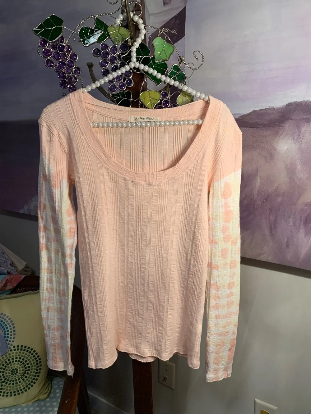 We the Free Misty Mountain Tie Dye Sleeves Size M